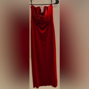 Forever 21 Strapless Red Dress